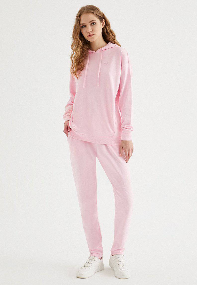 ENJOY OVERSIZE HOODIE w/POCKET in Rose Shadow