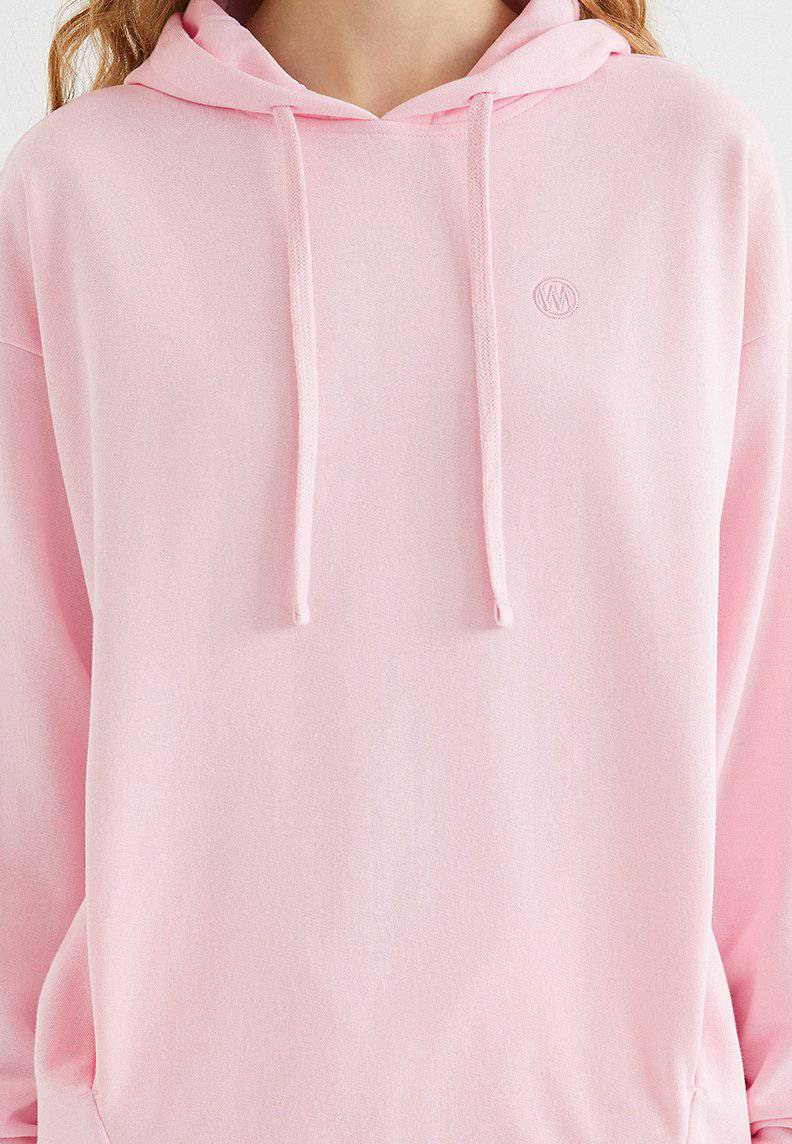 ENJOY OVERSIZE HOODIE w/POCKET in Rose Shadow