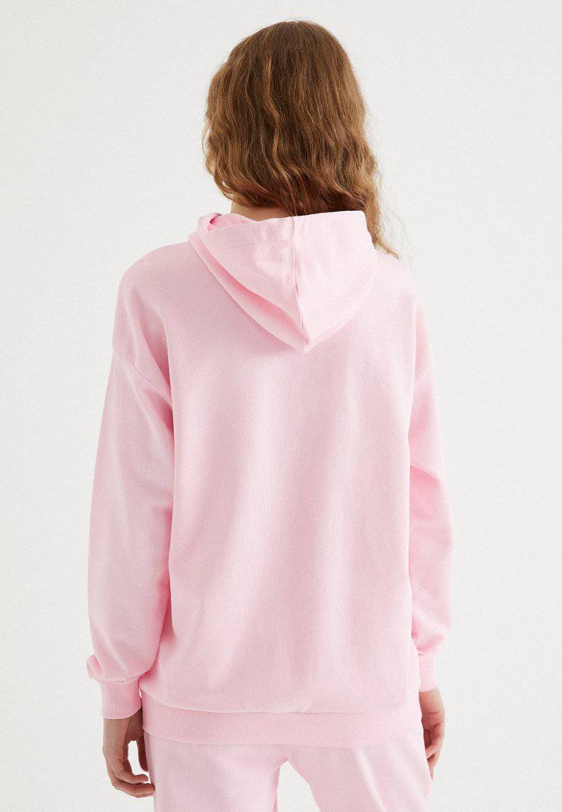 ENJOY OVERSIZE HOODIE w/POCKET in Rose Shadow