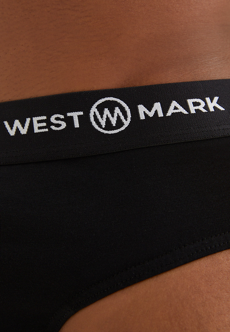 SOLID BLACK BRIEF 3-PACK