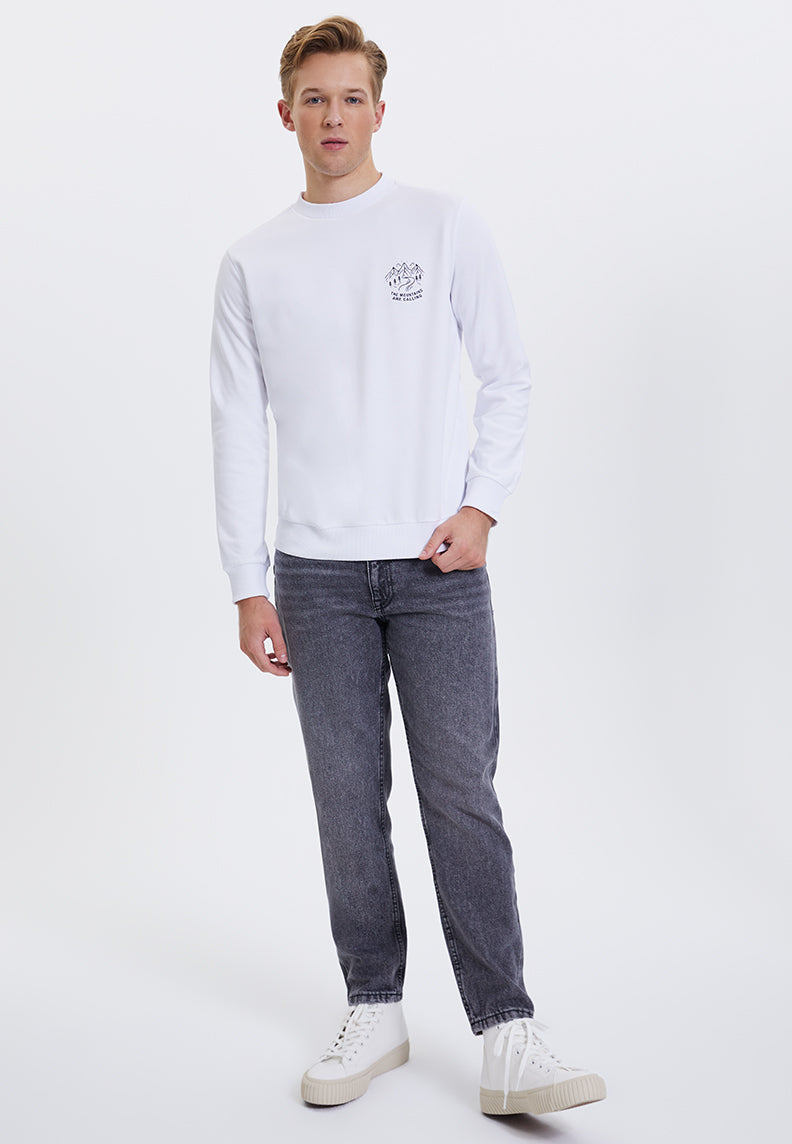 WMLINE CALL SWEAT in White
