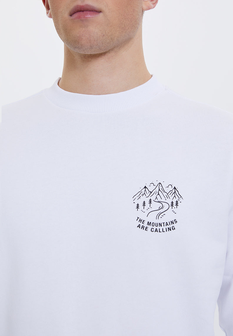 WMLINE CALL SWEAT in White