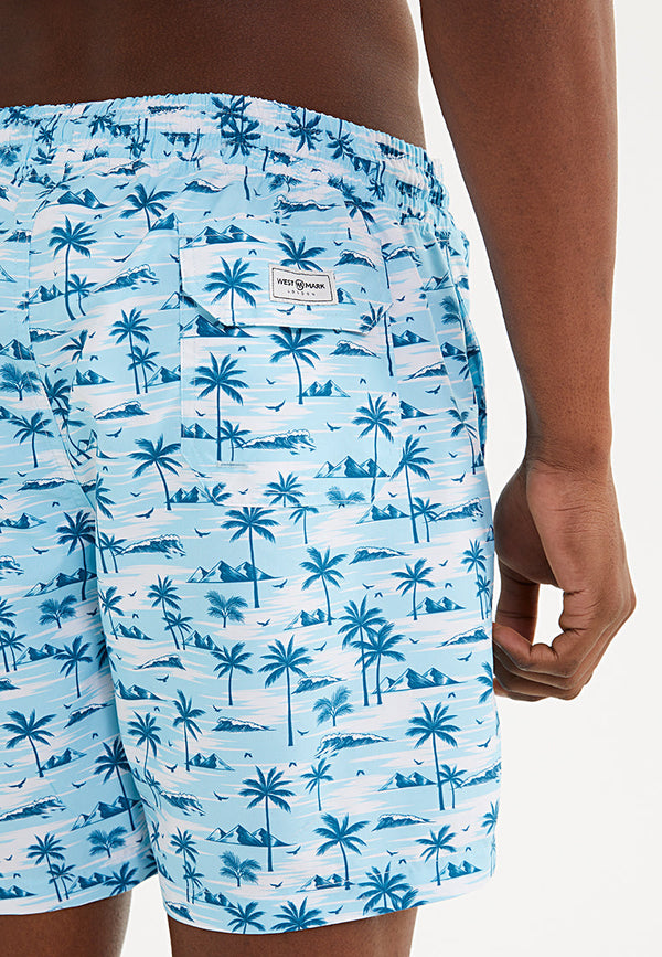 KIDS TROPICAL ISLAND SWIM SHORTS