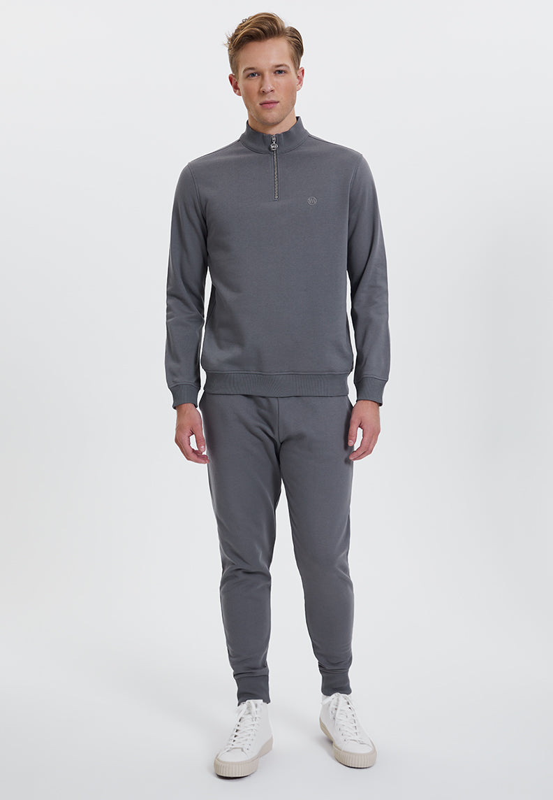 CORE HALF ZIP SWEAT in Quiet Shade