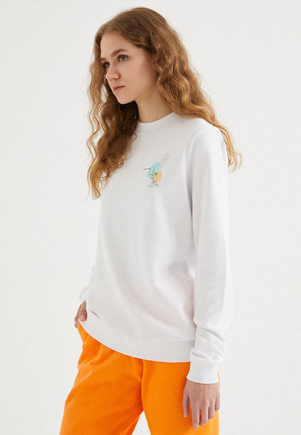 WATERCOLOUR HUMMINGBIRD SWEAT