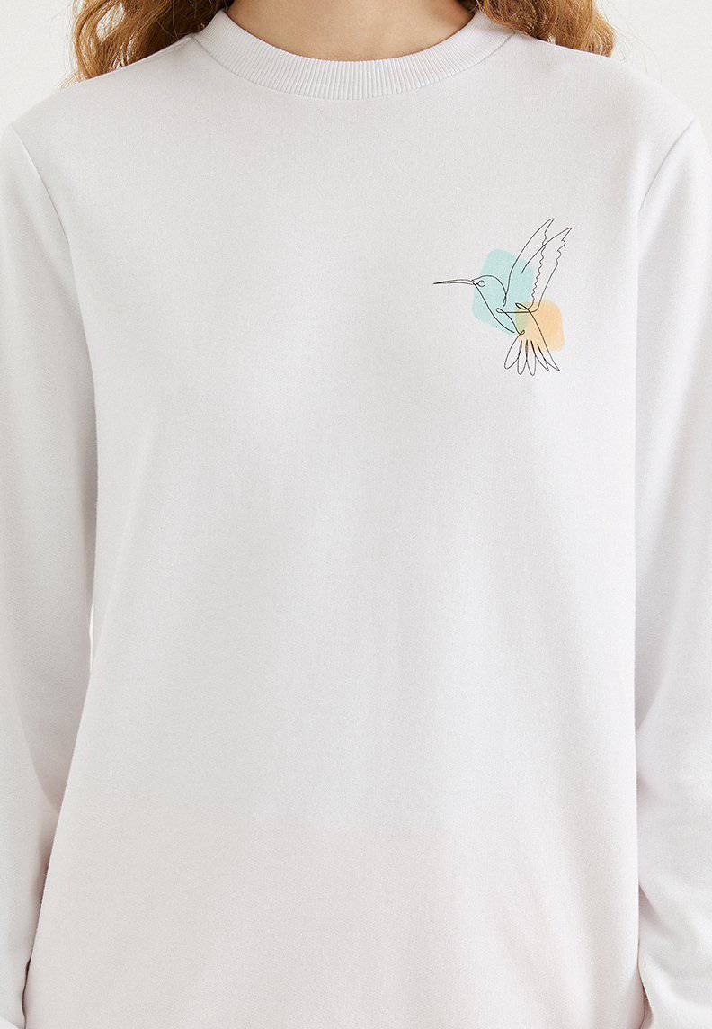 WATERCOLOUR HUMMINGBIRD SWEAT