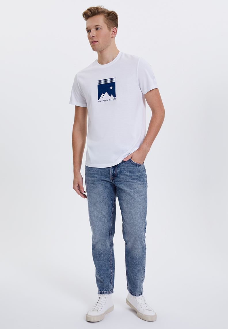 WMLINE LIVE TEE in White