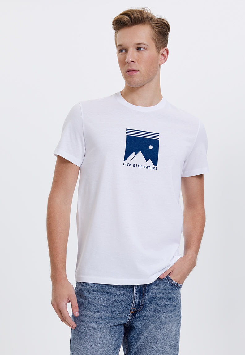 WMLINE LIVE TEE in White