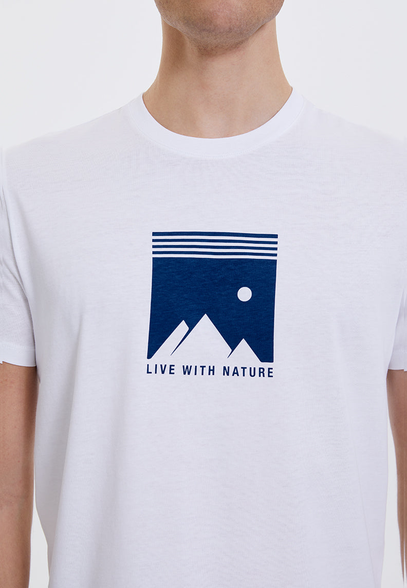 WMLINE LIVE TEE in White