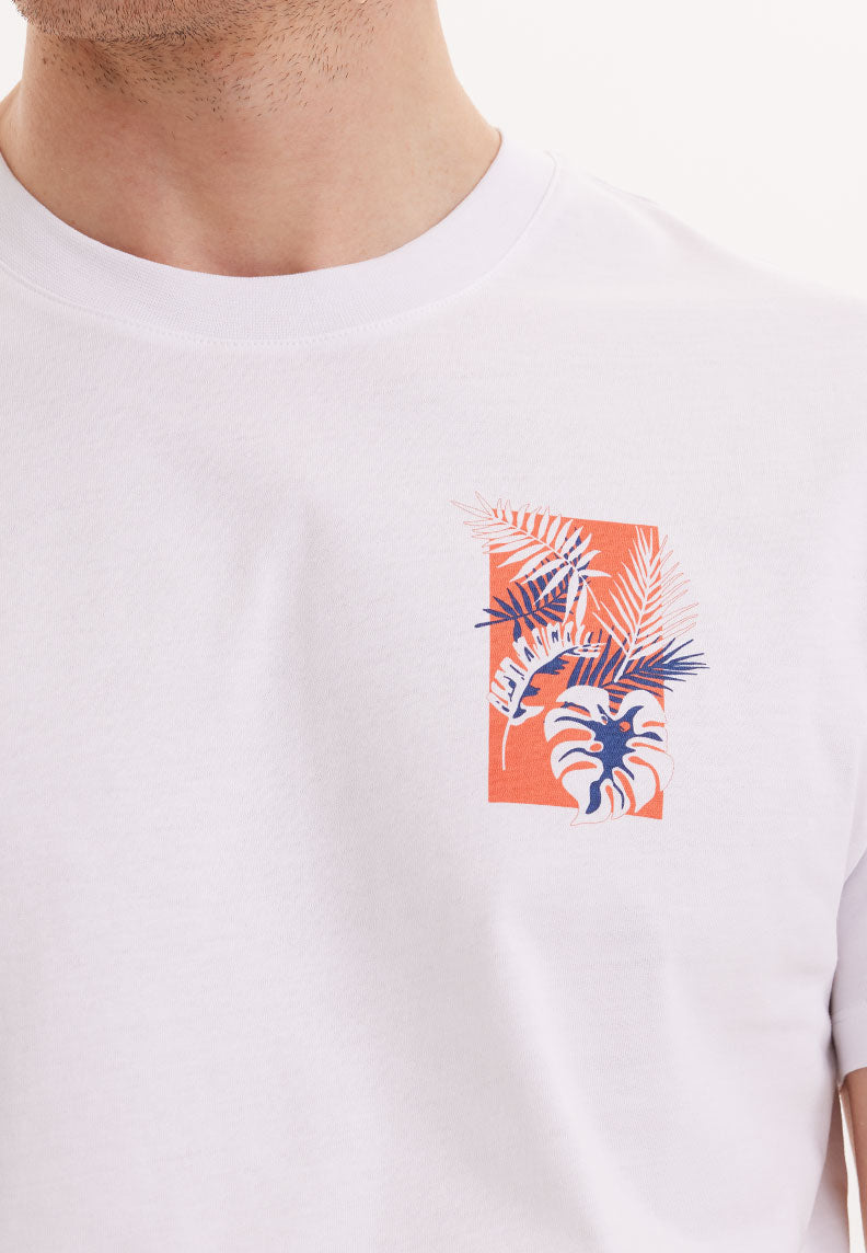 WMCHEST PALM TEE in White
