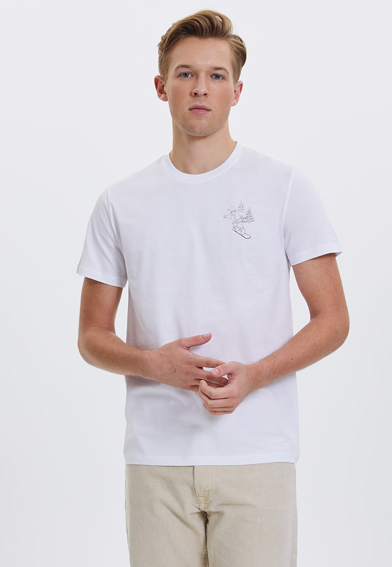 WMXMAS SANTA TEE in White