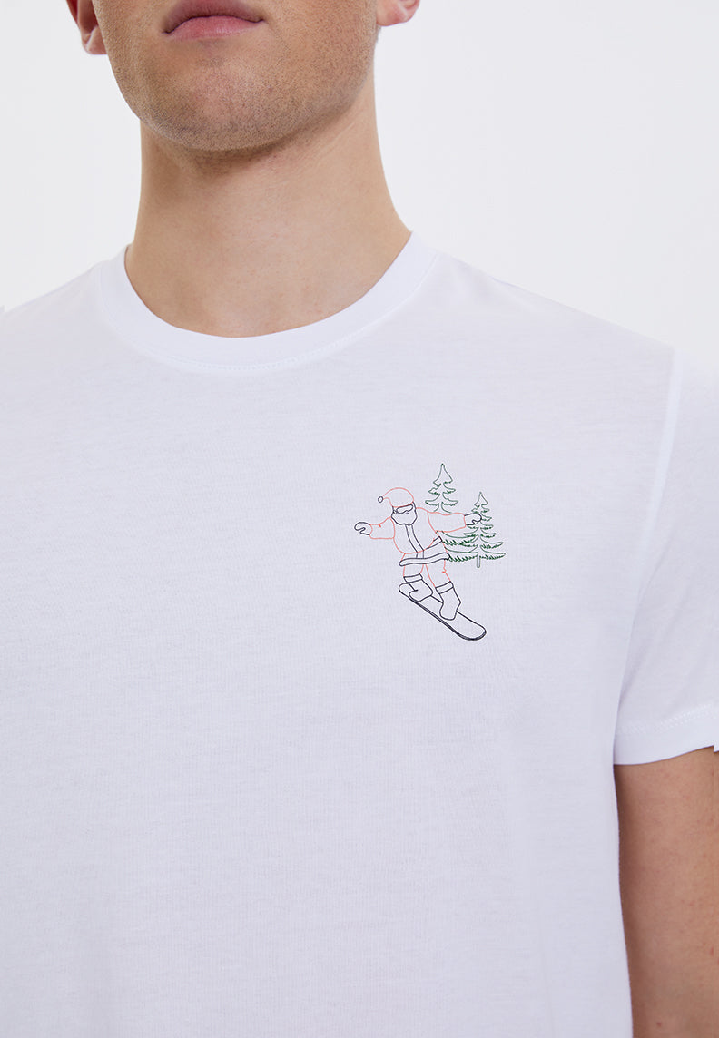 WMXMAS SANTA TEE in White