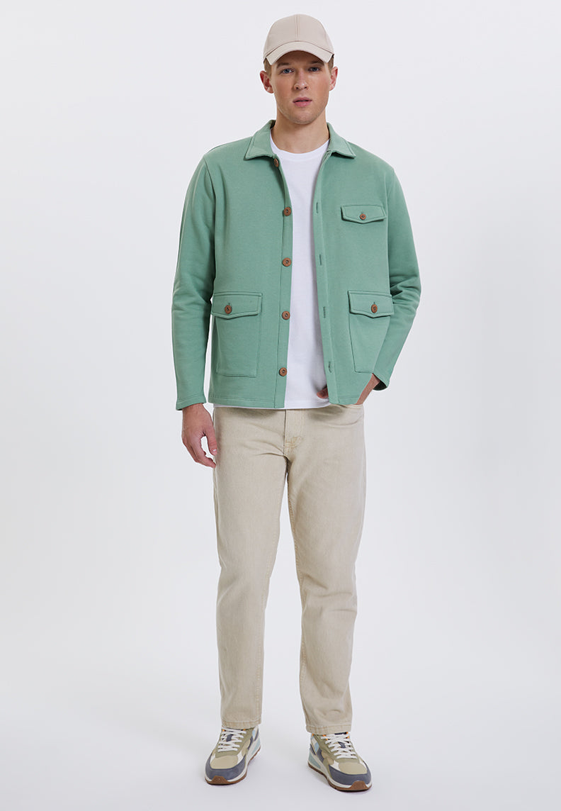 CORE OVERSHIRT in Hedge Green