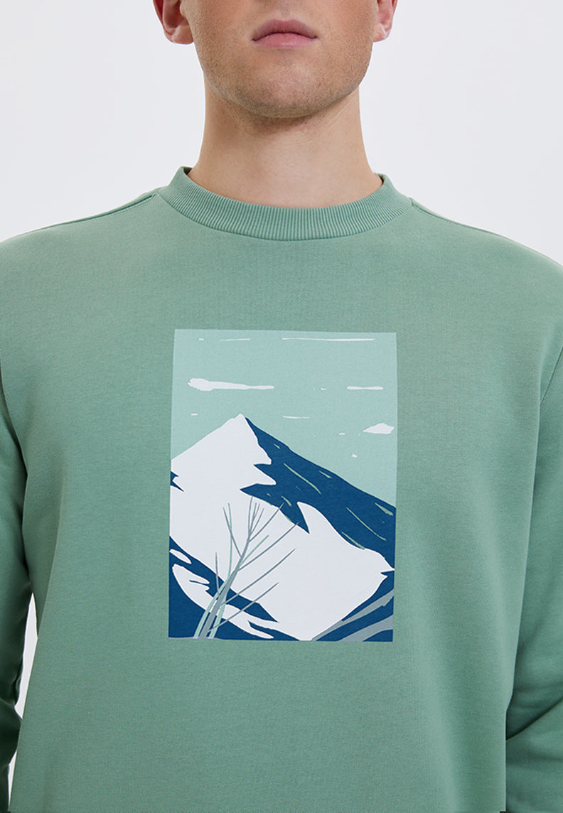 WMWINTER MOUNTAIN SWEAT in Hedge Green