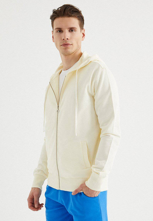 CORE ZIP HOODIE in Vanilla Ice