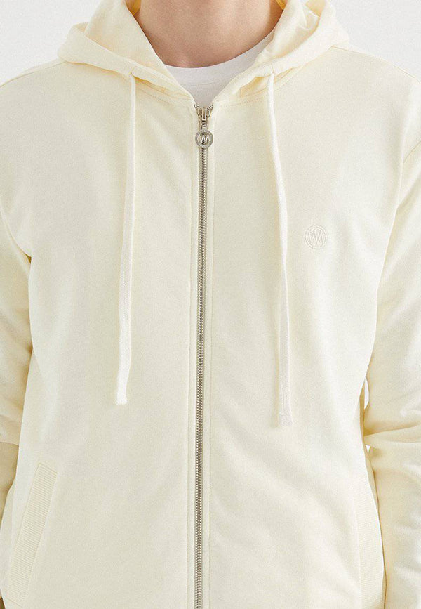 CORE ZIP HOODIE in Vanilla Ice