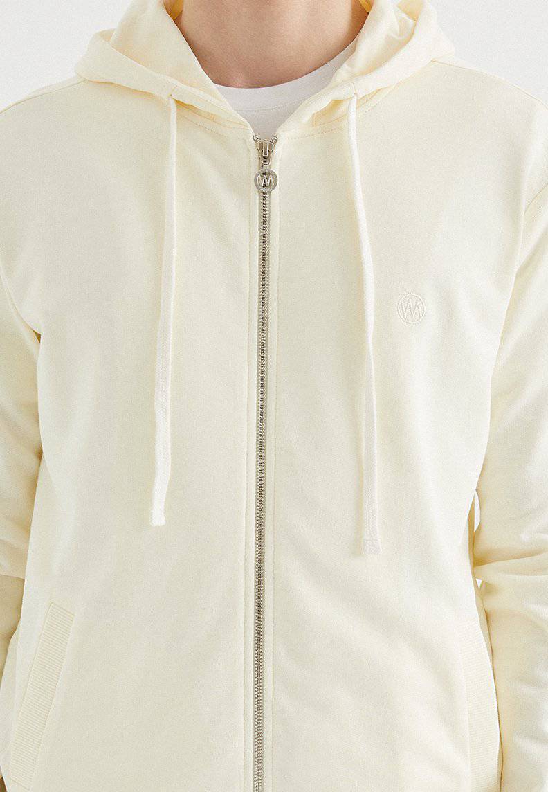 CORE ZIP HOODIE in Vanilla Ice