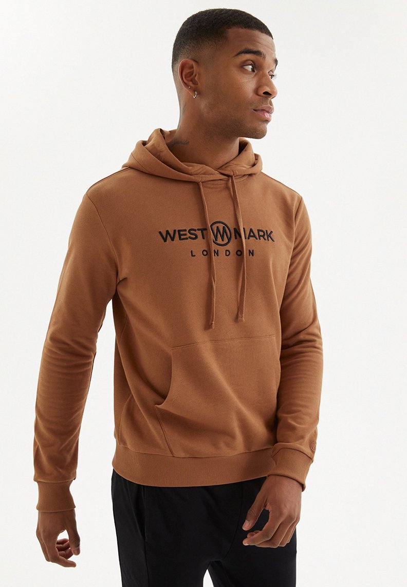 SIGNATURE HOODIE W/POCKET in Mocha Bisque