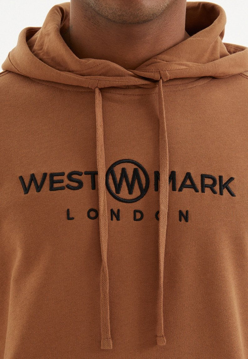 SIGNATURE HOODIE W/POCKET in Mocha Bisque