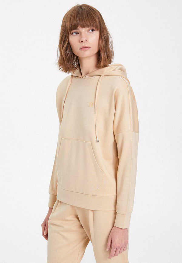 ESSENTIALS RELAXED HOODIE in Semolina