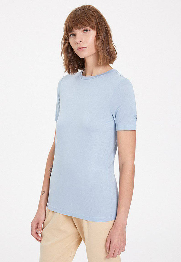ESSENTIALS CREW NECK LOOSE TEE in Dusty Blue