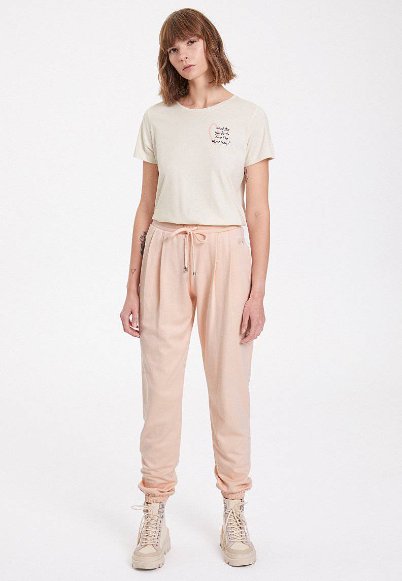 ESSENTIALS CUFFED JOGGER in Peachy Keen