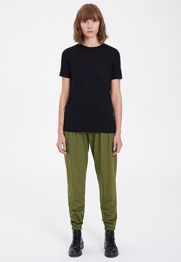 ESSENTIALS CREW NECK LOOSE TEE in Black