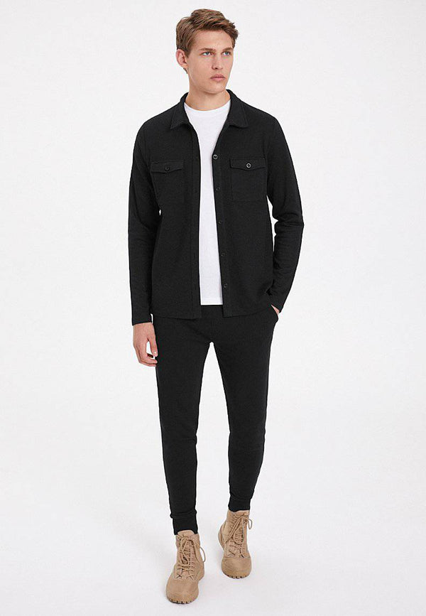 ESSENTIALS OVERSHIRT in Black