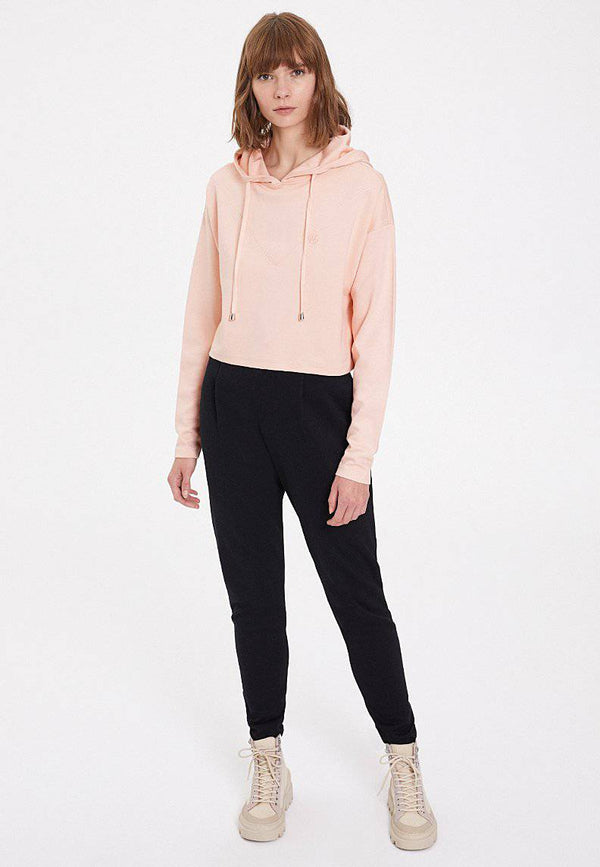 ESSENTIALS CROPPED HOODIE in Peachy Keen