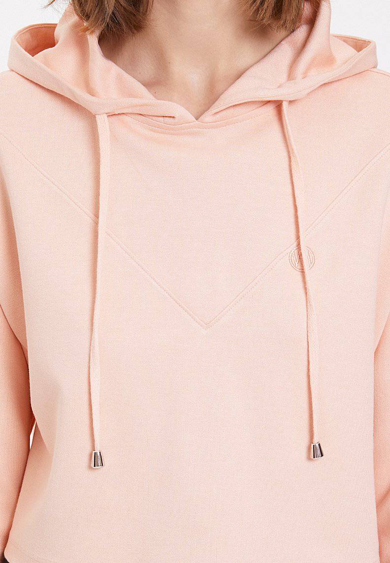 ESSENTIALS CROPPED HOODIE in Peachy Keen