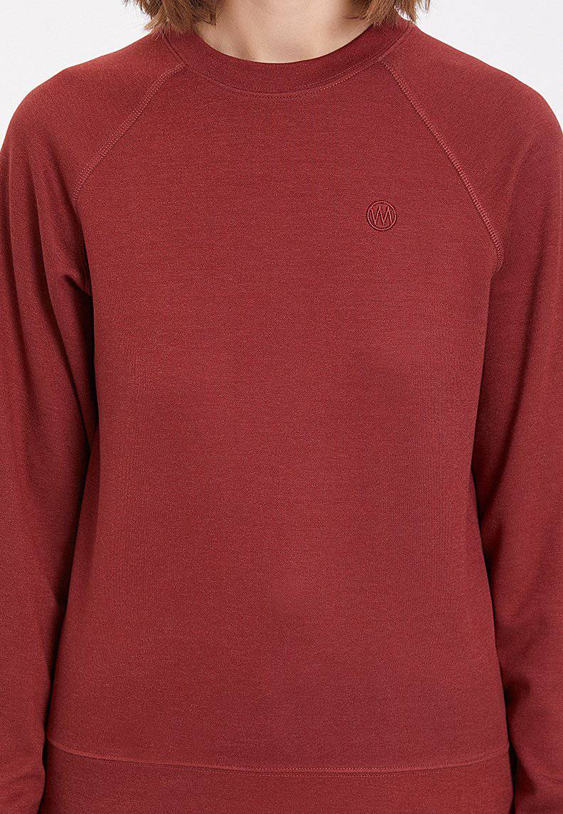 ESSENTIALS REGLAN SLEEVE SWEAT in Spiced Apple