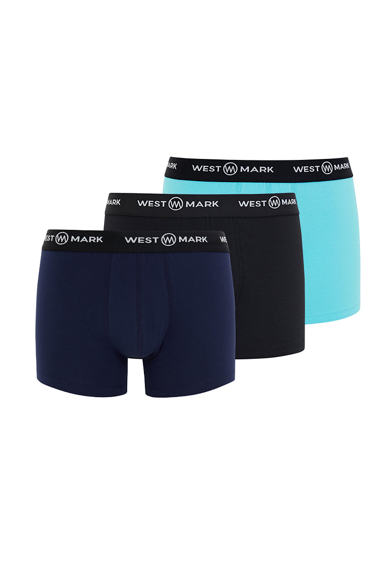 OSCAR TRUNK 3-PACK in Black, Navy, Blue