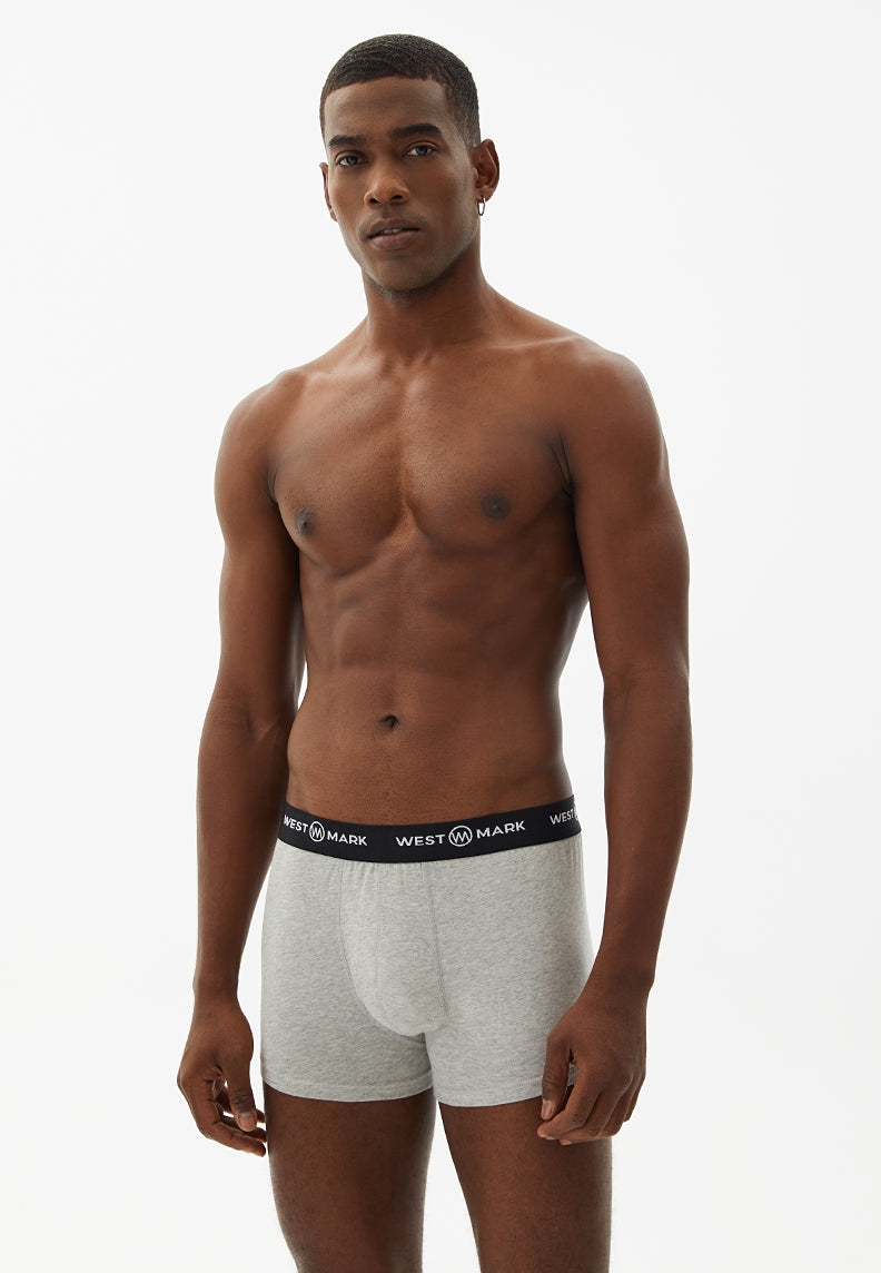 OSCAR TRUNK 3-PACK in Navy, Bordeaux, Grey Melange