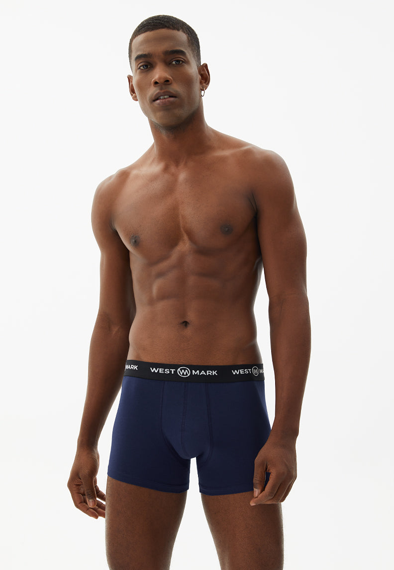 OSCAR TRUNK 3-PACK in Navy, Bordeaux, Grey Melange