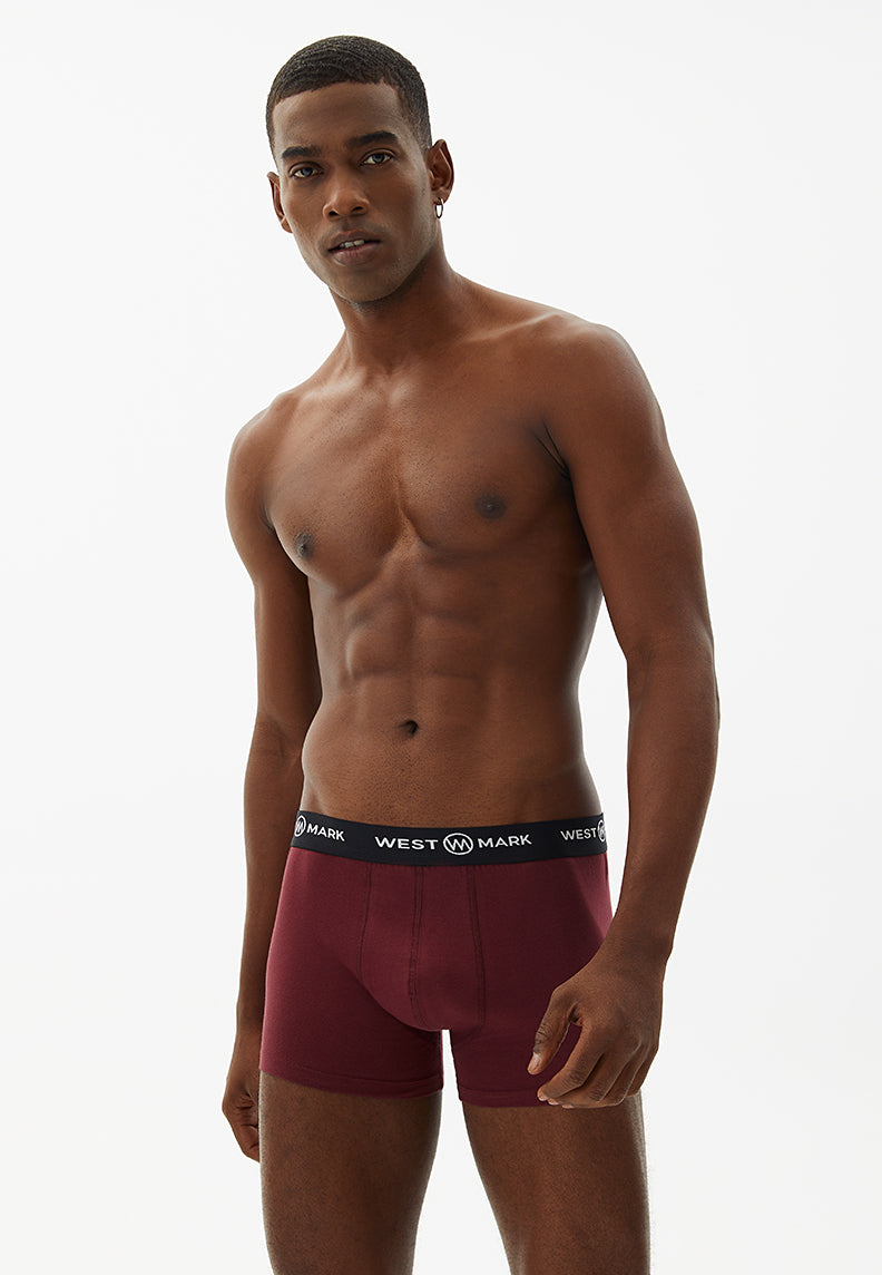 OSCAR TRUNK 3-PACK in Navy, Bordeaux, Grey Melange