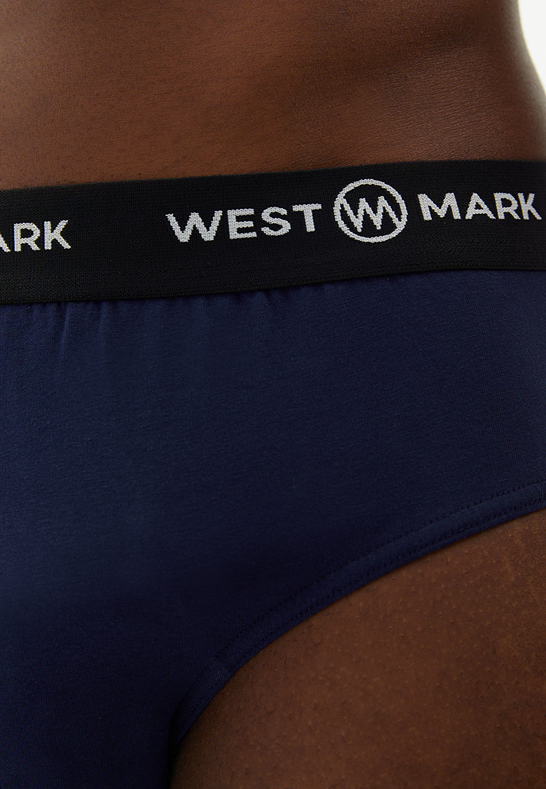 LOGAN BRIEF 3-PACK in Navy