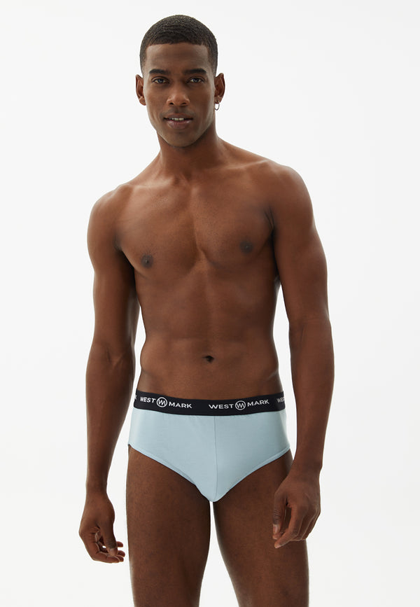 LOGAN BRIEF 3-PACK in Black, Navy, Blue