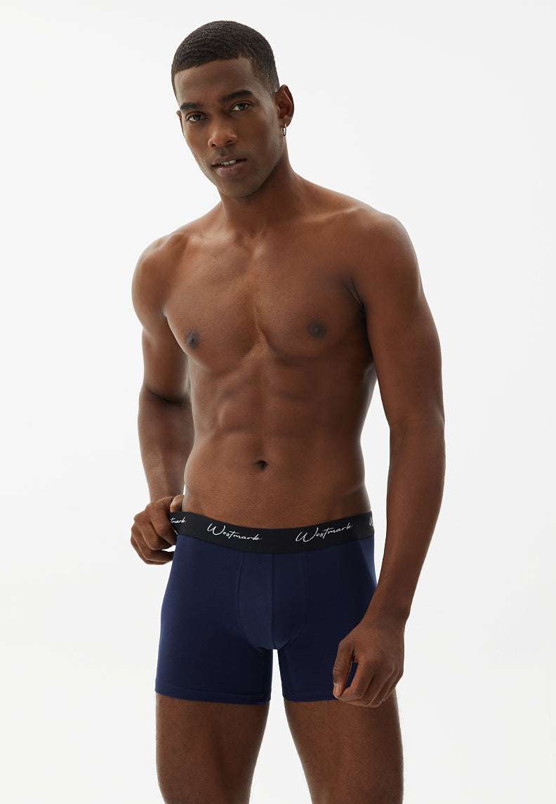 LUCAS TRUNK 3-PACK in Bordeaux, Grey Melange, Navy