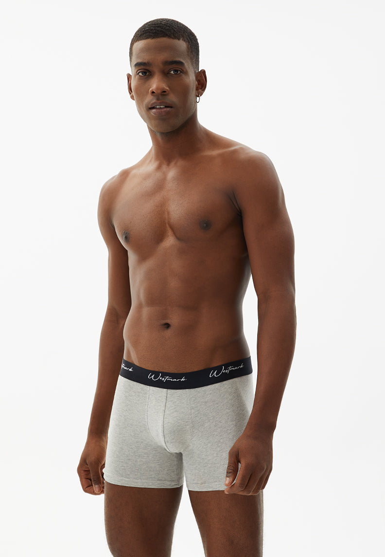 LUCAS TRUNK 3-PACK in Bordeaux, Grey Melange, Navy