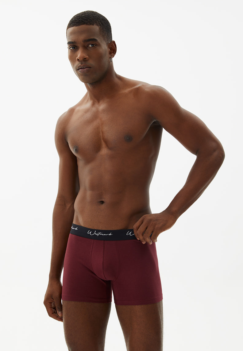LUCAS TRUNK 3-PACK in Bordeaux, Grey Melange, Navy