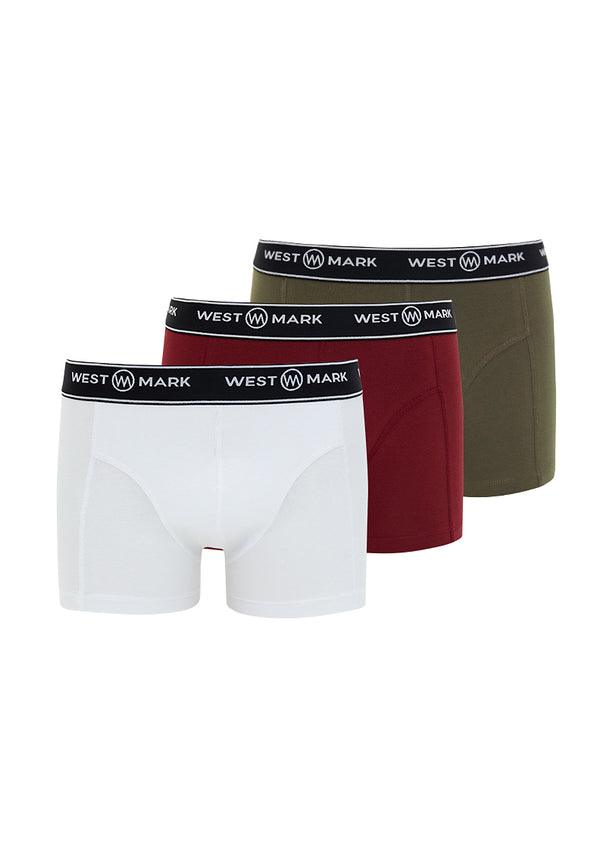 ATLAS TRUNK 3-PACK in White, Khaki, Bordeaux