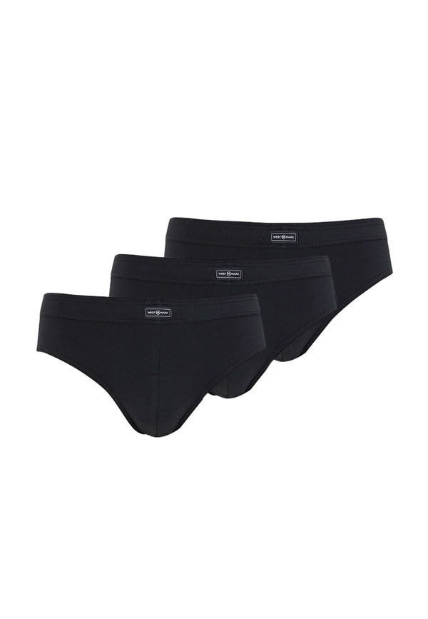 BRUNO BRIEF 3-PACK in Black