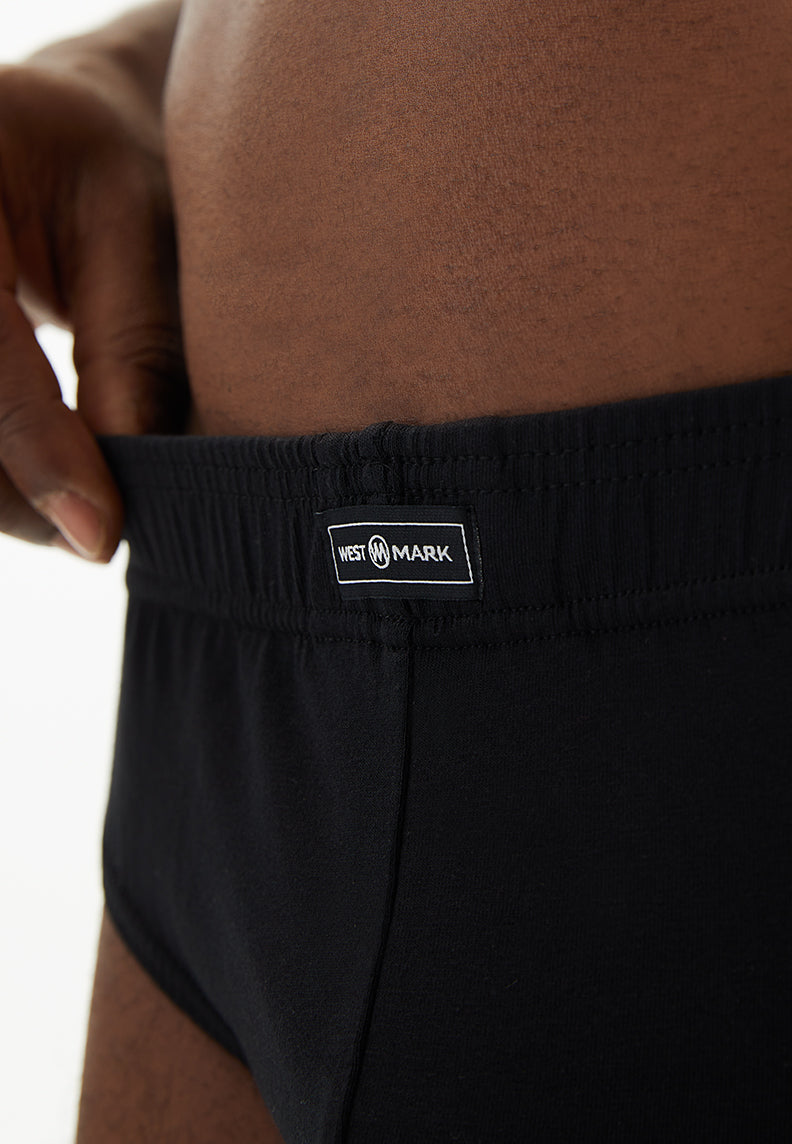 BRUNO BRIEF 3-PACK in Black