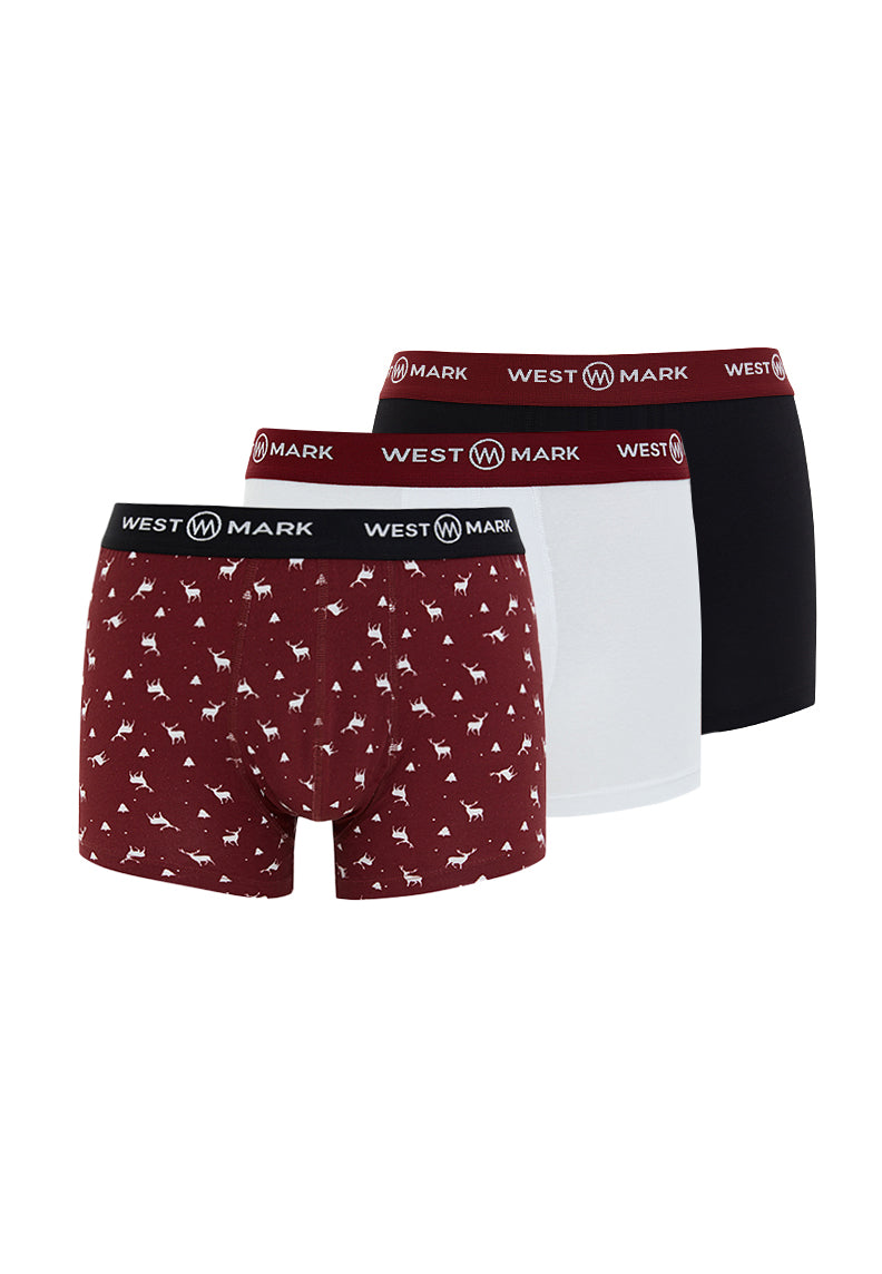 OSCAR TRUNK 3-PACK X-MAS BOX DEER