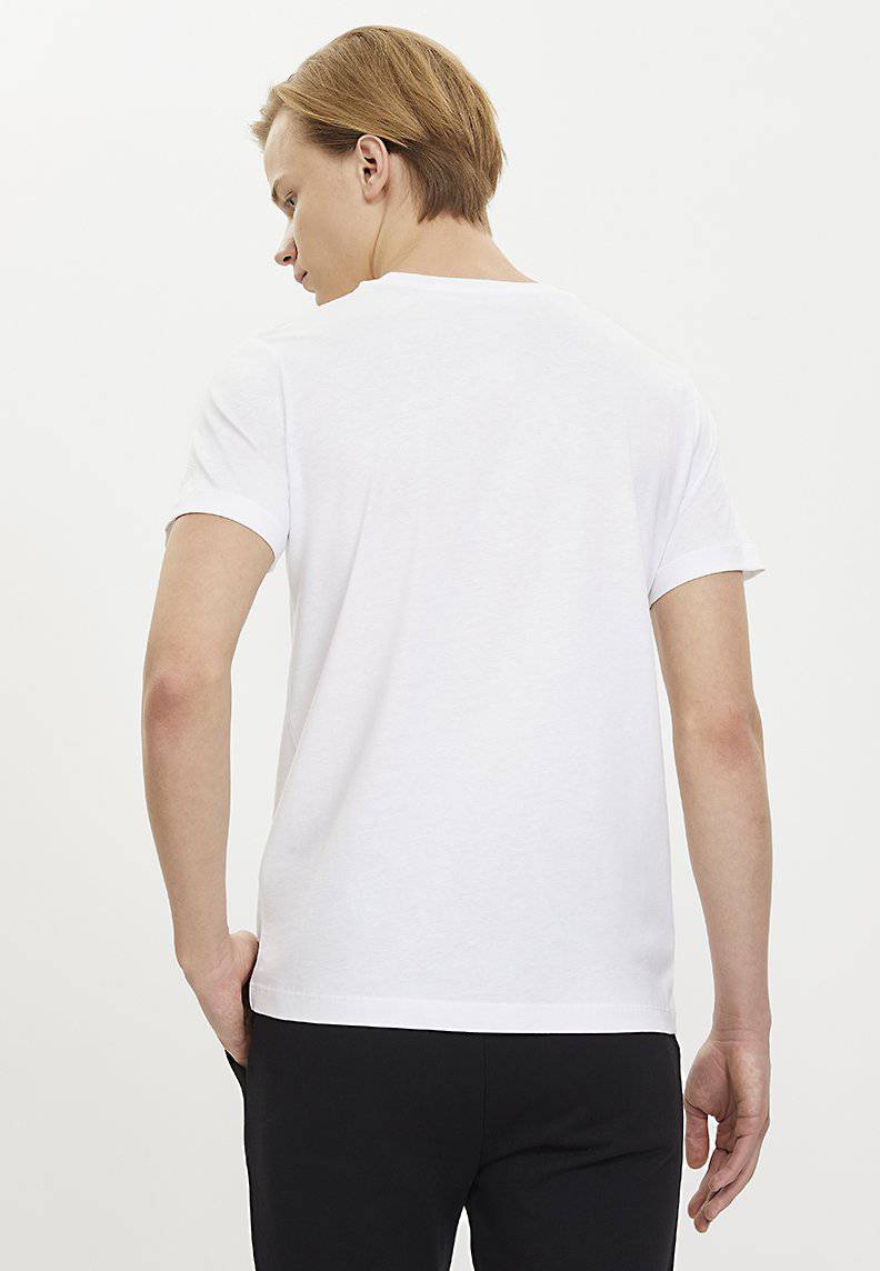 WHITE LINE ART TEE
