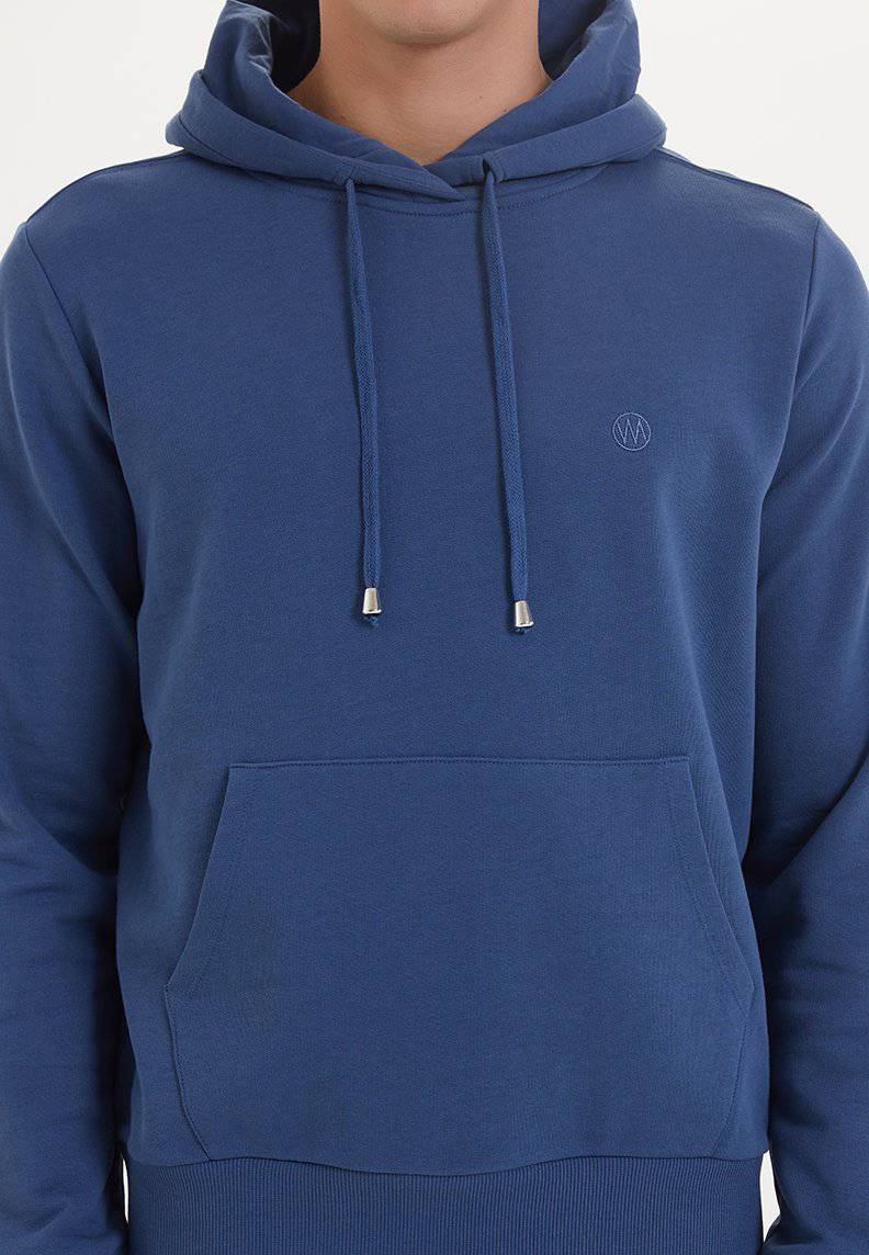 ESSENTIALS HOODIE in Dark Denim